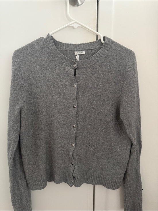 Urban Outfitters Sweaters - Kimchi Blue Heather Gray Button-Up Crewneck Cardigan